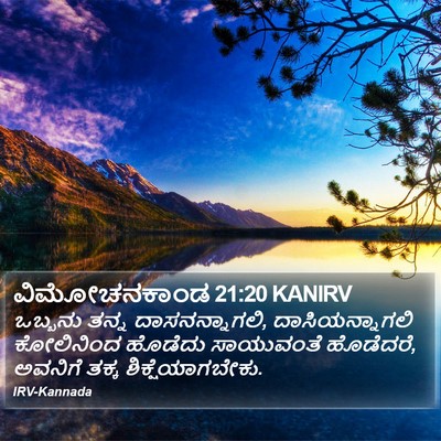 ವಿಮೋಚನಕಾಂಡ 21:20 KANIRV Bible Verse Image