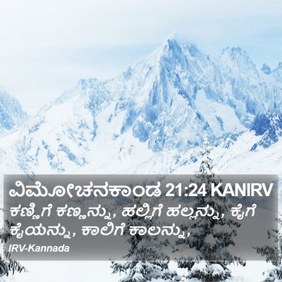 ವಿಮೋಚನಕಾಂಡ 21:24 KANIRV Bible Verse Image