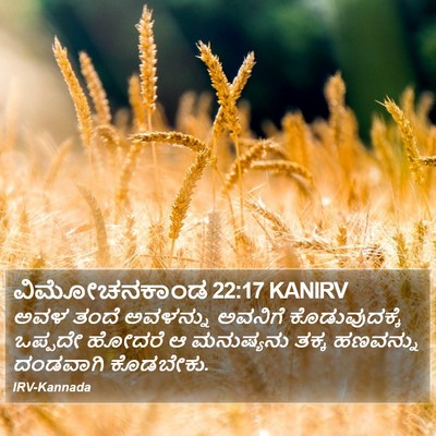 ವಿಮೋಚನಕಾಂಡ 22:17 KANIRV Bible Verse Image