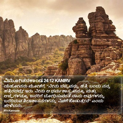 ವಿಮೋಚನಕಾಂಡ 24:12 KANIRV Bible Verse Image