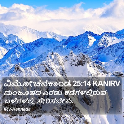 ವಿಮೋಚನಕಾಂಡ 25:14 KANIRV Bible Verse Image