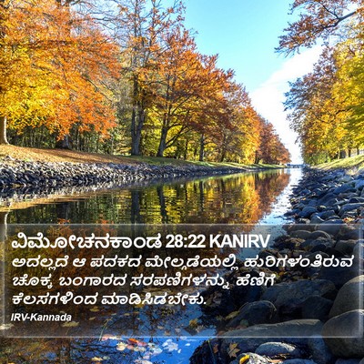 ವಿಮೋಚನಕಾಂಡ 28:22 KANIRV Bible Verse Image