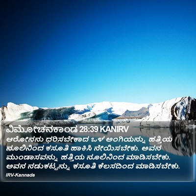 ವಿಮೋಚನಕಾಂಡ 28:39 KANIRV Bible Verse Image