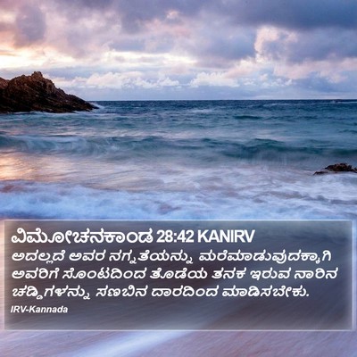 ವಿಮೋಚನಕಾಂಡ 28:42 KANIRV Bible Verse Image
