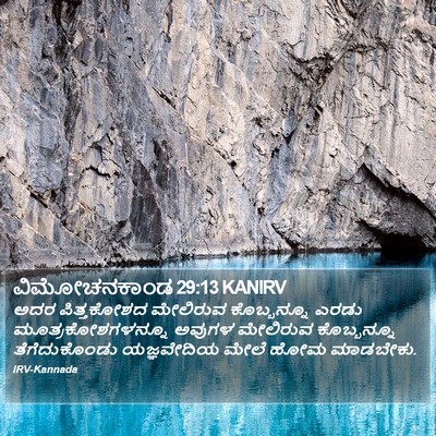ವಿಮೋಚನಕಾಂಡ 29:13 KANIRV Bible Verse Image