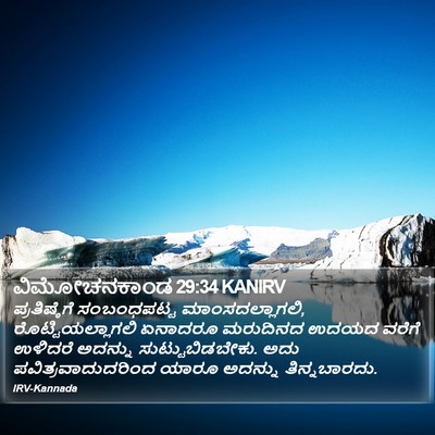 ವಿಮೋಚನಕಾಂಡ 29:34 KANIRV Bible Verse Image