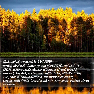 ವಿಮೋಚನಕಾಂಡ 3:17 KANIRV Bible Verse Image