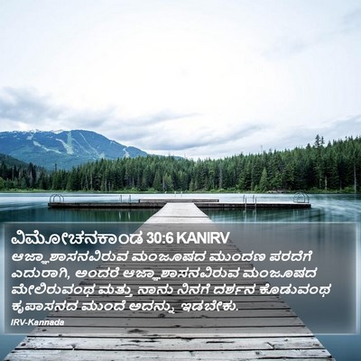 ವಿಮೋಚನಕಾಂಡ 30:6 KANIRV Bible Verse Image
