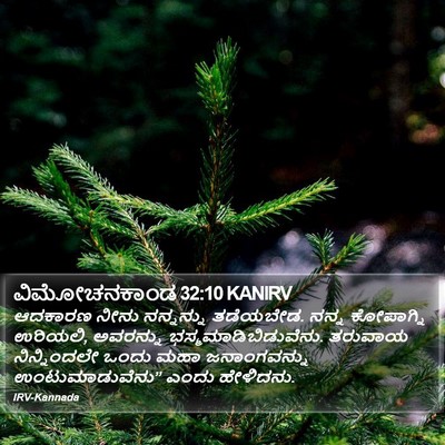 ವಿಮೋಚನಕಾಂಡ 32:10 KANIRV Bible Verse Image