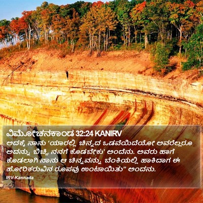 ವಿಮೋಚನಕಾಂಡ 32:24 KANIRV Bible Verse Image