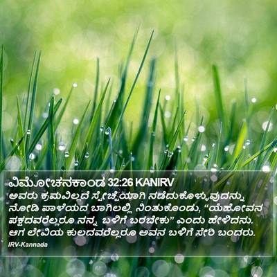 ವಿಮೋಚನಕಾಂಡ 32:26 KANIRV Bible Verse Image