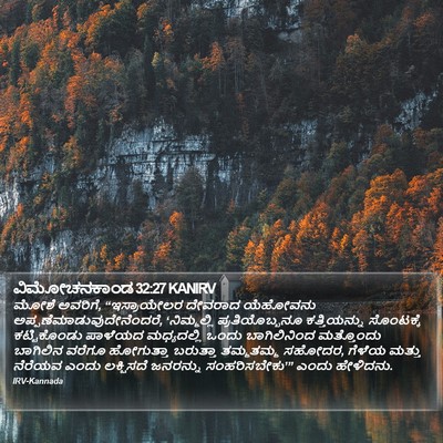 ವಿಮೋಚನಕಾಂಡ 32:27 KANIRV Bible Verse Image