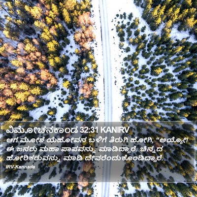 ವಿಮೋಚನಕಾಂಡ 32:31 KANIRV Bible Verse Image