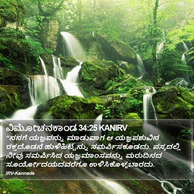 ವಿಮೋಚನಕಾಂಡ 34:25 KANIRV Bible Verse Image