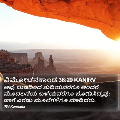 ವಿಮೋಚನಕಾಂಡ 36:29 KANIRV Bible Verse Image