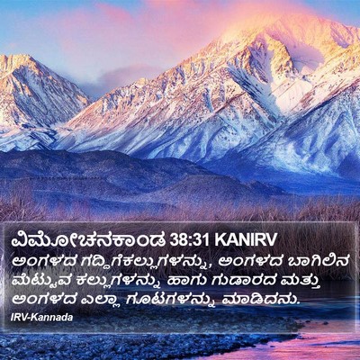 ವಿಮೋಚನಕಾಂಡ 38:31 KANIRV Bible Verse Image
