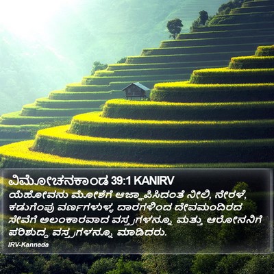 ವಿಮೋಚನಕಾಂಡ 39:1 KANIRV Bible Verse Image