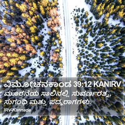 ವಿಮೋಚನಕಾಂಡ 39:12 KANIRV Bible Verse Image