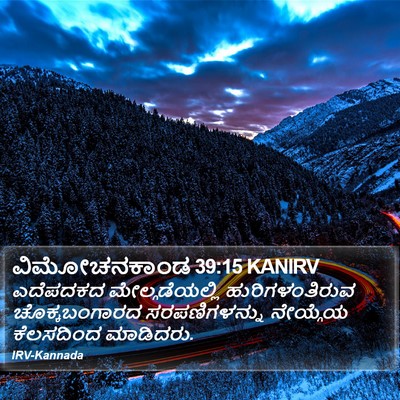 ವಿಮೋಚನಕಾಂಡ 39:15 KANIRV Bible Verse Image