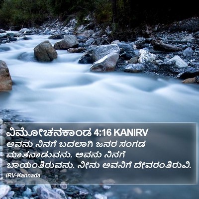 ವಿಮೋಚನಕಾಂಡ 4:16 KANIRV Bible Verse Image