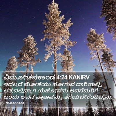 ವಿಮೋಚನಕಾಂಡ 4:24 KANIRV Bible Verse Image