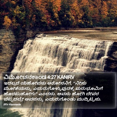 ವಿಮೋಚನಕಾಂಡ 4:27 KANIRV Bible Verse Image