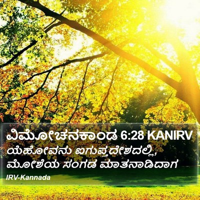 ವಿಮೋಚನಕಾಂಡ 6:28 KANIRV Bible Verse Image
