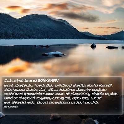 ವಿಮೋಚನಕಾಂಡ 8:29 KANIRV Bible Verse Image
