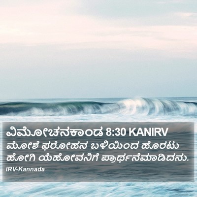 ವಿಮೋಚನಕಾಂಡ 8:30 KANIRV Bible Verse Image