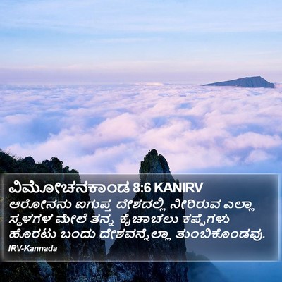 ವಿಮೋಚನಕಾಂಡ 8:6 KANIRV Bible Verse Image