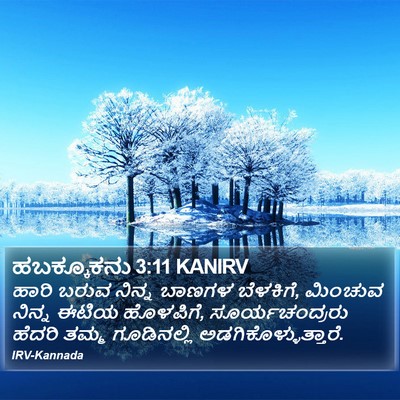 ಹಬಕ್ಕೂಕನು 3:11 KANIRV Bible Verse Image