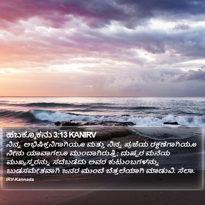 ಹಬಕ್ಕೂಕನು 3:13 KANIRV Bible Verse Image