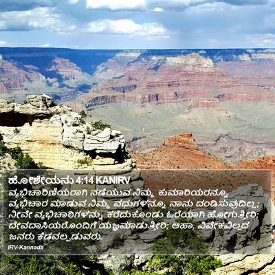 ಹೋಶೇಯನು 4:14 KANIRV Bible Verse Image