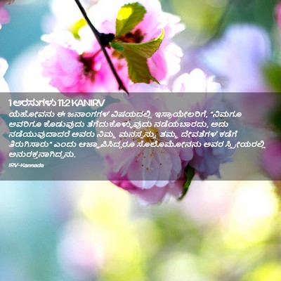 Picture 02 - 1 ಅರಸುಗಳು 11:2 KANIRV - ಯೆಹೋವನು ಈ ಜನಾಂಗಗಳ - Bible Verse Picture