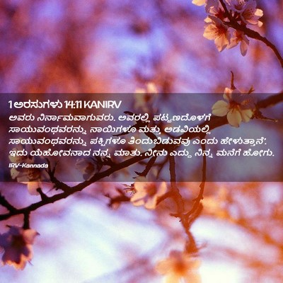 Picture 02 - 1 ಅರಸುಗಳು 14:11 KANIRV - ಅವರು - Bible Verse Picture