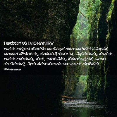 Picture 02 - 1 ಅರಸುಗಳು 17:10 KANIRV - ಅವನು ಅಲ್ಲಿಂದ - Bible Verse Picture