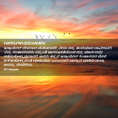 Picture 02 - 1 ಅರಸುಗಳು 8:25 KANIRV - ಇಸ್ರಾಯೇಲ್ ದೇವರಾದ - Bible Verse Picture