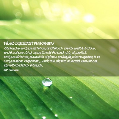 Picture 02 - 1 ಕೊರಿಂಥದವರಿಗೆ 14:5 KANIRV - ನೀವೆಲ್ಲರೂ - Bible Verse Picture