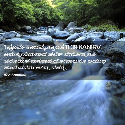 Picture 02 - 1 ಪೂರ್ವಕಾಲವೃತ್ತಾಂತ 11:39 KANIRV - ಅಮ್ಮೋನಿಯನಾದ - Bible Verse Picture