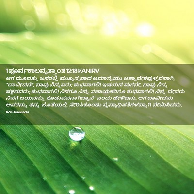 Picture 02 - 1 ಪೂರ್ವಕಾಲವೃತ್ತಾಂತ 12:18 KANIRV - ಆಗ ಮೂವತ್ತು - Bible Verse Picture