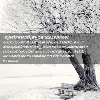 Picture 02 - 1 ಪೂರ್ವಕಾಲವೃತ್ತಾಂತ 12:20 KANIRV - ಅವನು ಹಿಂತಿರುಗಿ - Bible Verse Picture