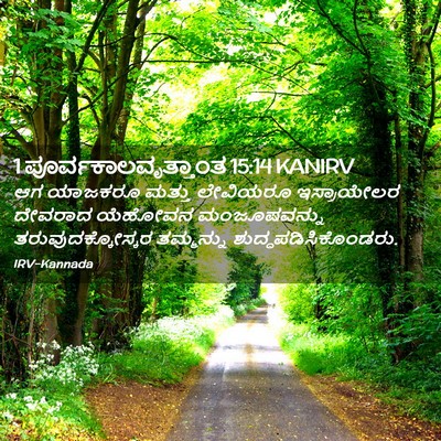 Picture 02 - 1 ಪೂರ್ವಕಾಲವೃತ್ತಾಂತ 15:14 KANIRV - ಆಗ ಯಾಜಕರೂ ಮತ್ತು - Bible Verse Picture