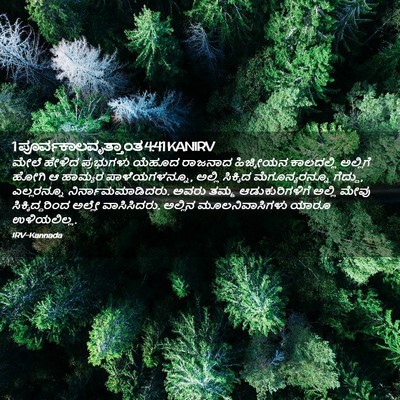 Picture 02 - 1 ಪೂರ್ವಕಾಲವೃತ್ತಾಂತ 4:41 KANIRV - ಮೇಲೆ ಹೇಳಿದ - Bible Verse Picture