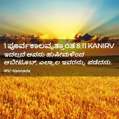 Picture 02 - 1 ಪೂರ್ವಕಾಲವೃತ್ತಾಂತ 8:11 KANIRV - ಇದಲ್ಲದೆ ಅವನು - Bible Verse Picture