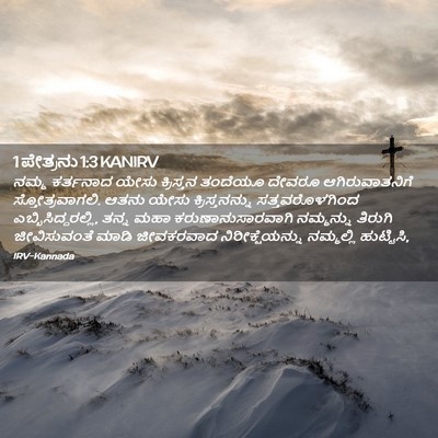Picture 02 - 1 ಪೇತ್ರನು 1:3 KANIRV - ನಮ್ಮ ಕರ್ತನಾದ ಯೇಸು - Bible Verse Picture