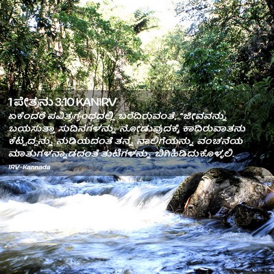 Picture 02 - 1 ಪೇತ್ರನು 3:10 KANIRV - ಏಕೆಂದರೆ - Bible Verse Picture