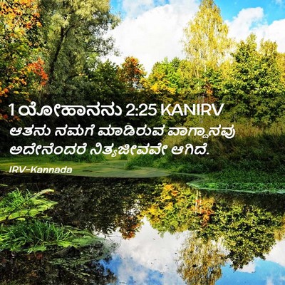Picture 02 - 1 ಯೋಹಾನನು 2:25 KANIRV - ಆತನು ನಮಗೆ ಮಾಡಿರುವ - Bible Verse Picture