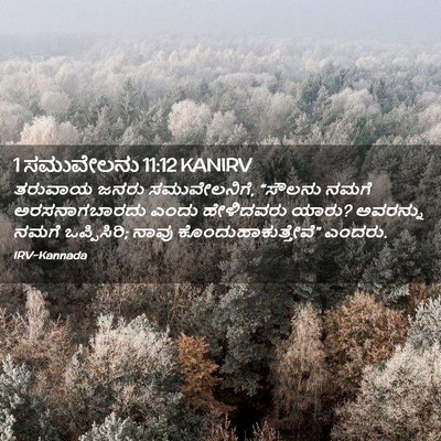 Picture 02 - 1 ಸಮುವೇಲನು 11:12 KANIRV - ತರುವಾಯ ಜನರು - Bible Verse Picture