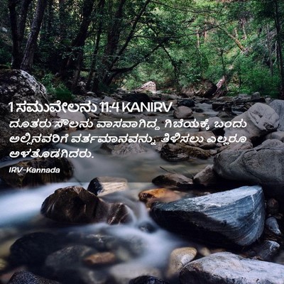 Picture 02 - 1 ಸಮುವೇಲನು 11:4 KANIRV - ದೂತರು ಸೌಲನು - Bible Verse Picture
