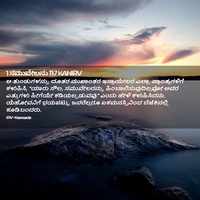Picture 02 - 1 ಸಮುವೇಲನು 11:7 KANIRV - ಆ ತುಂಡುಗಳನ್ನು - Bible Verse Picture